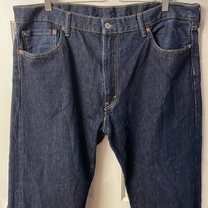 Levi’s 505 straight leg dark wash jeans men’s size 42X32